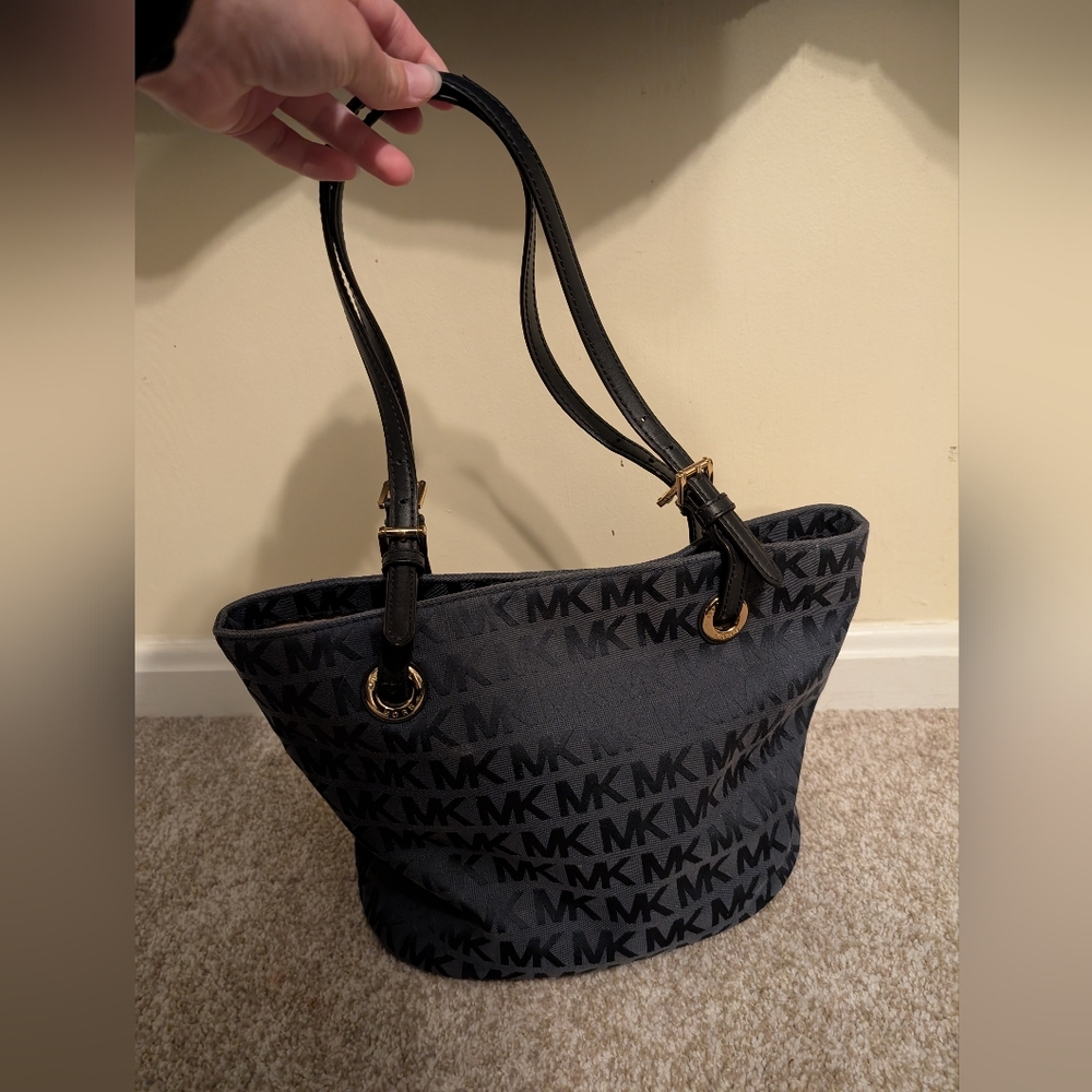 Michael Kors Black Logo Tote Bag
